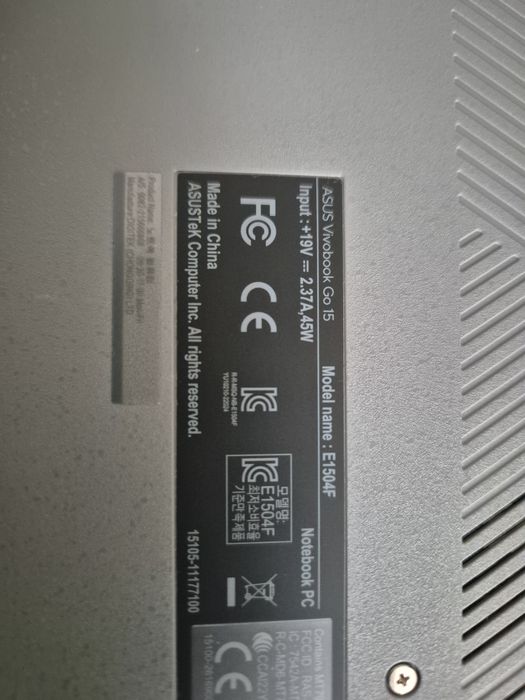 asus vivobook e1504f идеальное состояние