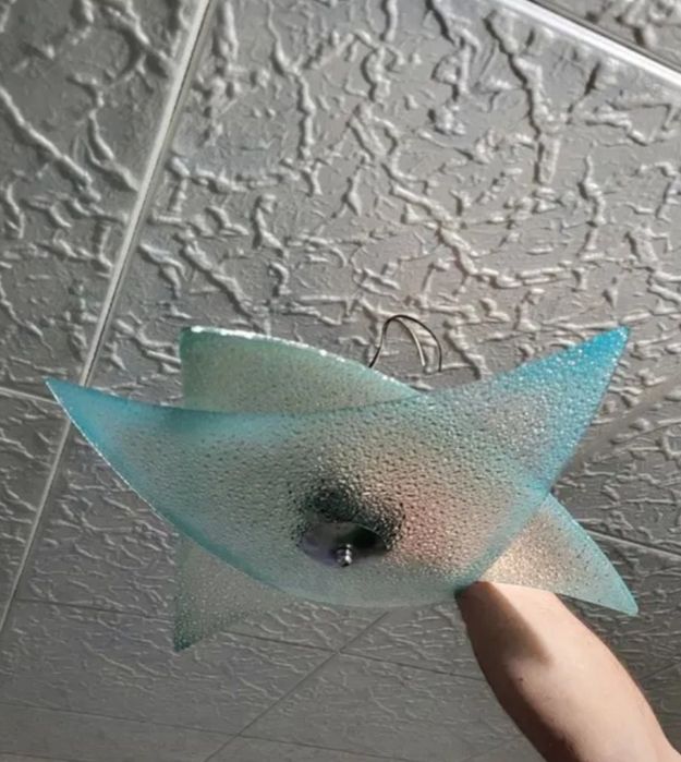 Люстра стеклянная