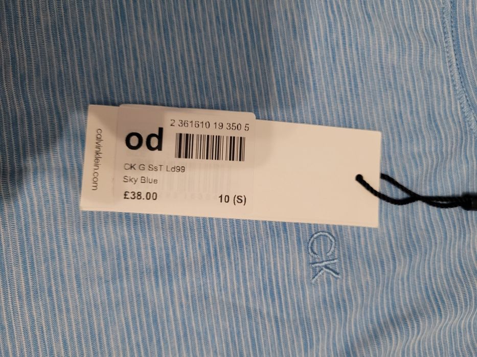 Дамска тениска Calvin Klein S / син