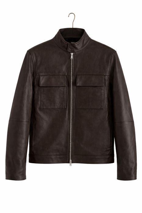 Оригинално Massimo Dutti мъжко кожено яке – естествена кожа (ново)