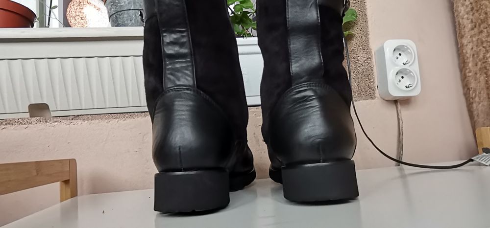 Ботуши Hogl 40.5н.Естествен велур и кожс