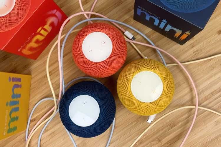 Apple Homepod mini galben, portocaliu