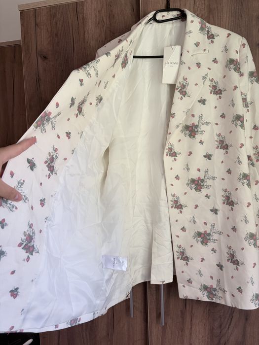 Sacou Lis Bonne Atelier „Strawberry Blazer", mărimea L, Nou cu etichetă