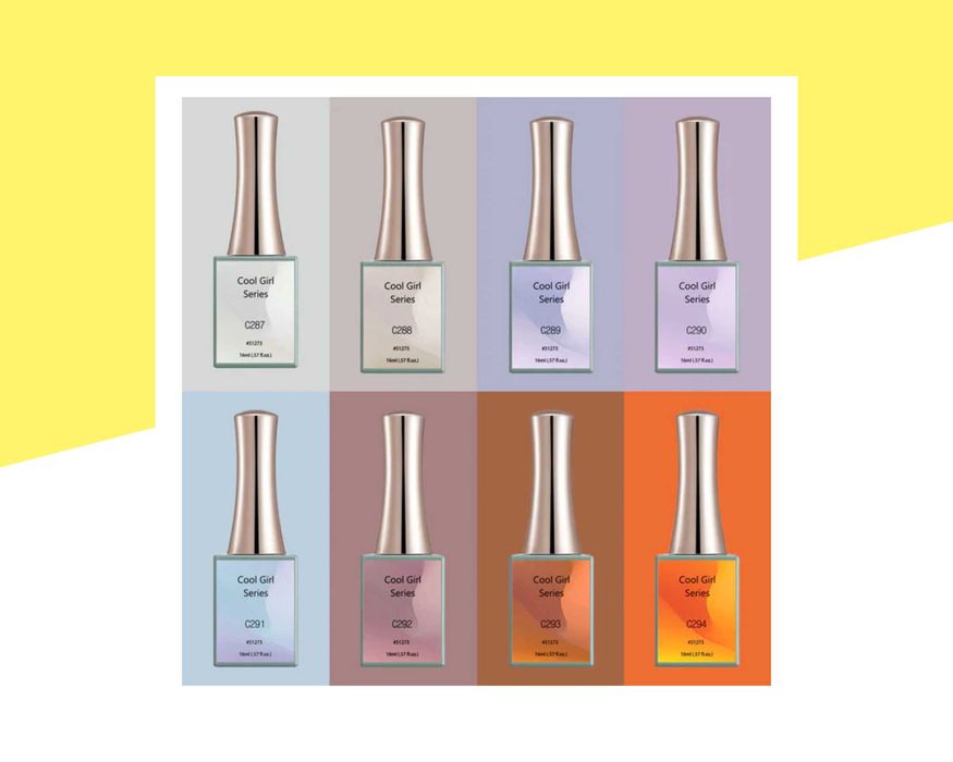 Професионален UV/LED гел лак "Cool Girl" CANNI, морски залез - 16 мл.