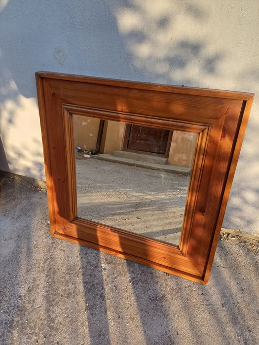 Vând oglindă rustică