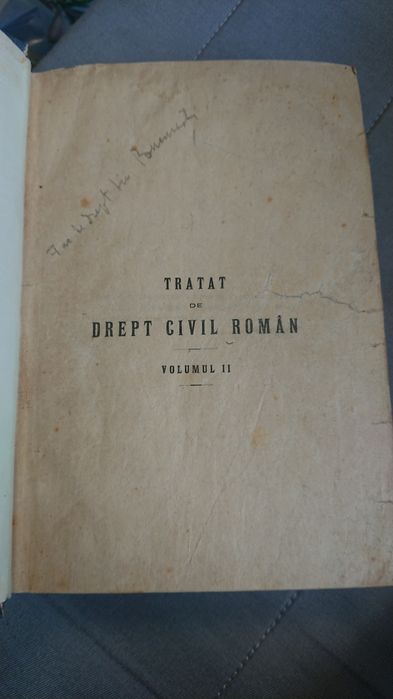Tratat de drept civil român 1929 Hamangiu Balanescu Baicoianu