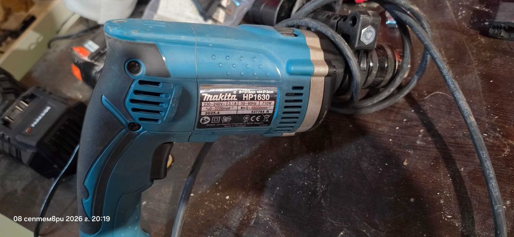 Ударна бормашина Makita HP1630, 710 W, 1.5-13 мм