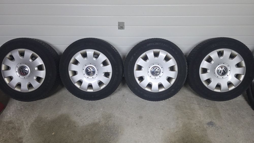 Jante+anvelope VW 5×112, 195/65/15 iarna