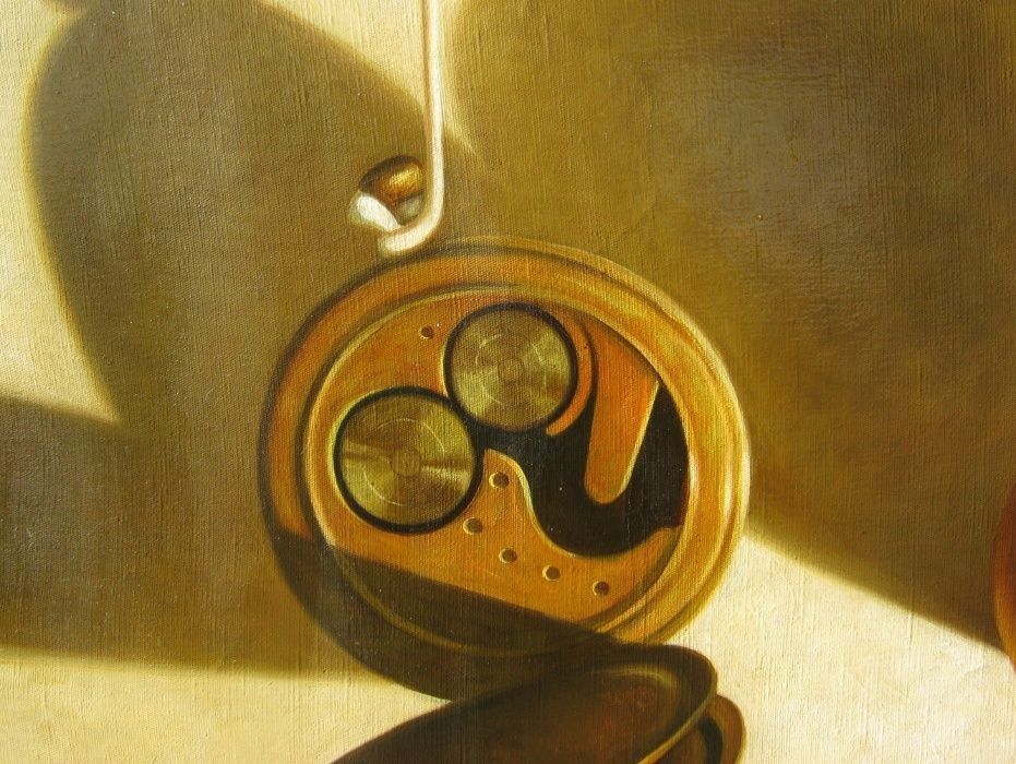 tablou (mare) George Grigorescu - Timpul, Ulei pe pânză, 92x70cm, 1999
