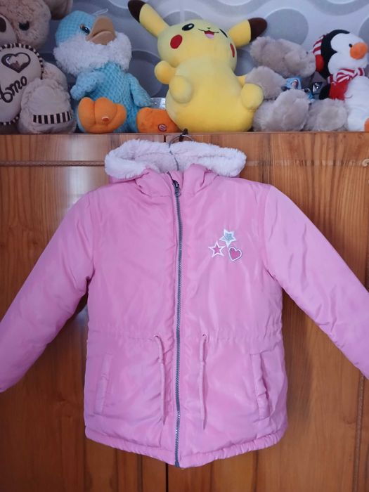 Geacă roz de iarnă