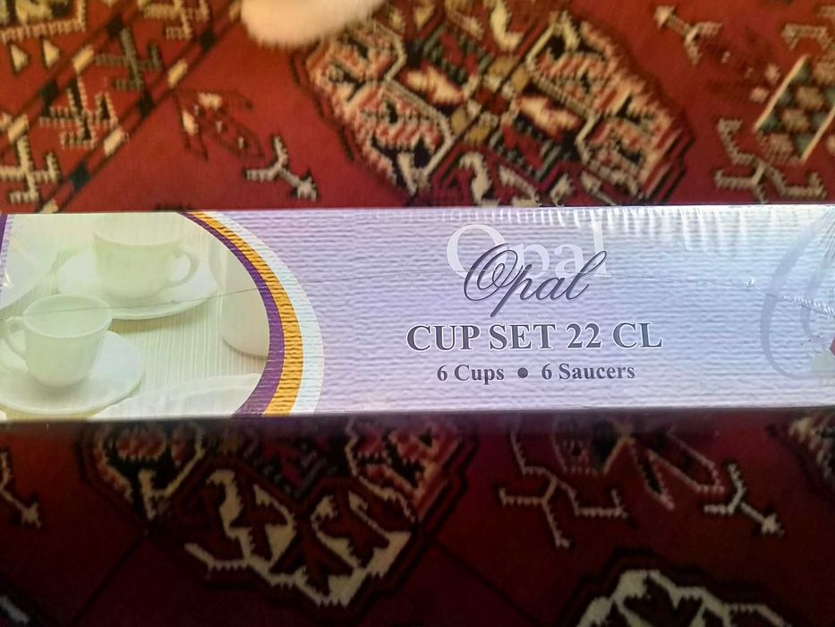 Чайный сервиз, белый без рисунка