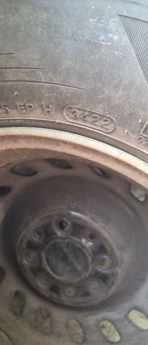 Jante tabla Fiat Panda, R13 cu anvelope  iarna