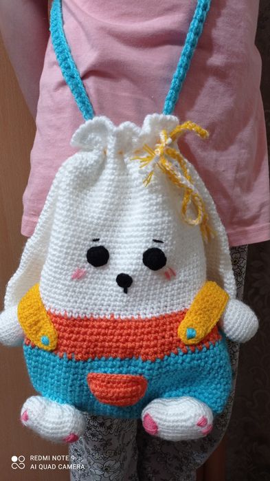 Рюкзачок Клубничка и сумочка Зайчишка.Цена за одну