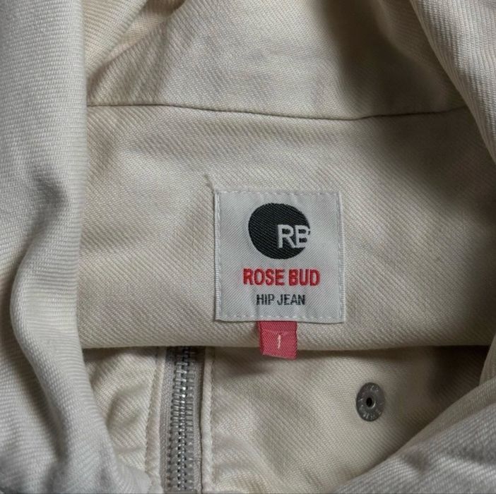джакет rose bud hip jean high neck zip jacket