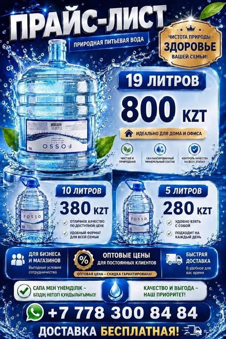 Вода 19л, 10л 5л вода