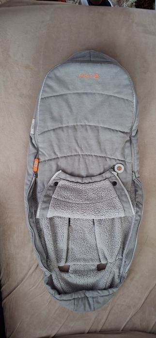 Husă pentru picioare și sac cu blăniță pentru cărucior > FootMoff Lava Grey CYBEX