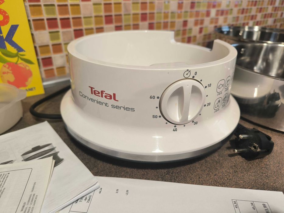 Aparat de gatit cu aburi Tefal VC145130, 6 l, Alb