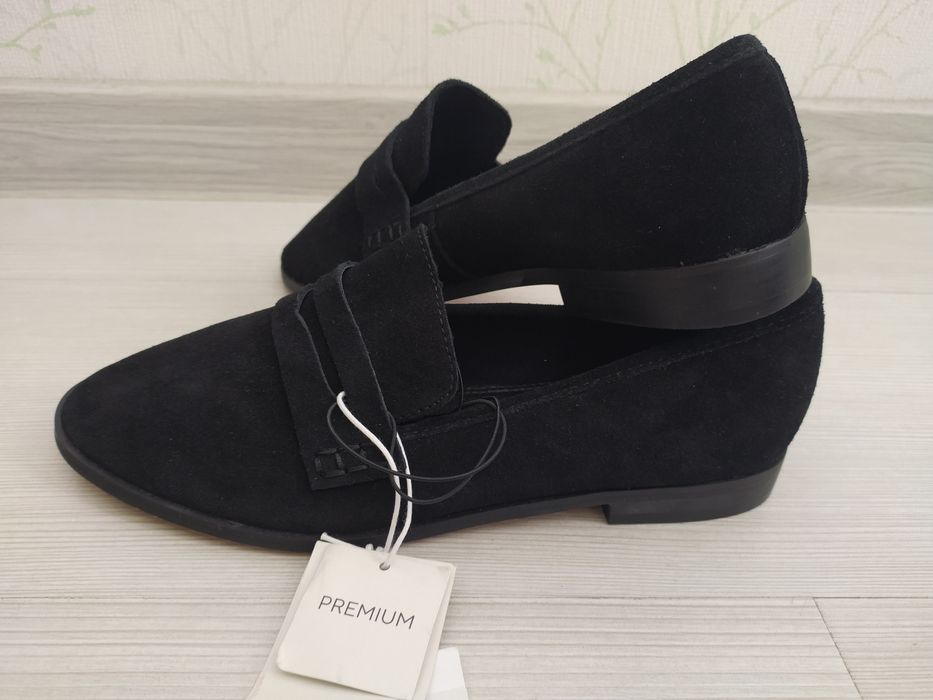 Дамски мокасини Reserved от естествен велур, размер 38