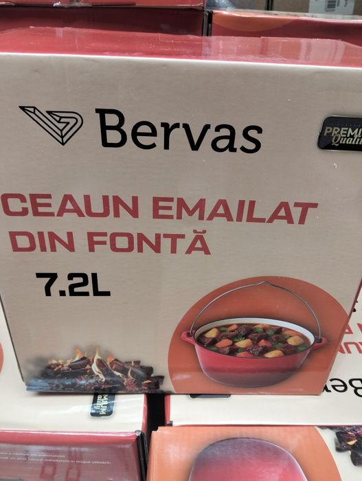 Lot ceaune de fontă emailate premium