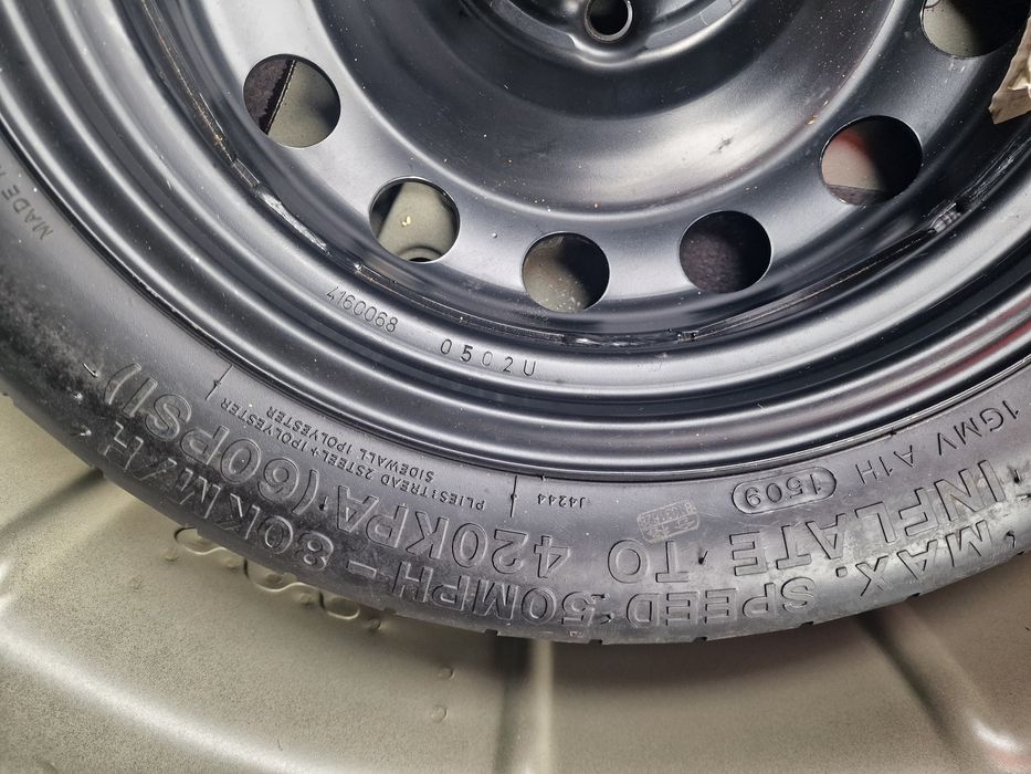 Roata rezerva slim NOU -  T125 /70/ R16 VW / Audi/ Seat / Skoda