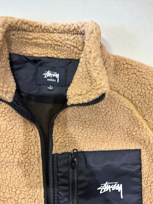 Stussy sherpa fleece jacket шерпа яке