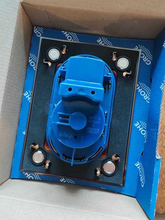 Grohe Arena Cosmopolitan S brushed hard graphite - бутон за тоалетна