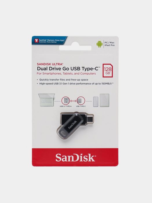 Sandisk ultra dual drive go USB  Type-C / Доставка 24/7