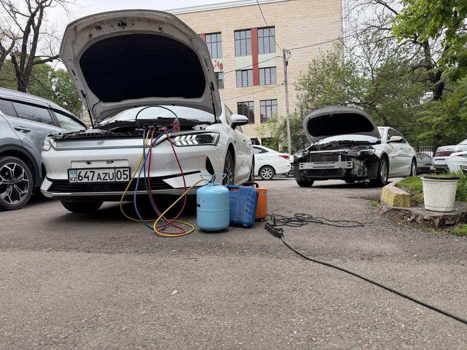 Заправка автокондиционеров ремонт промывка авто кондиционера фреона