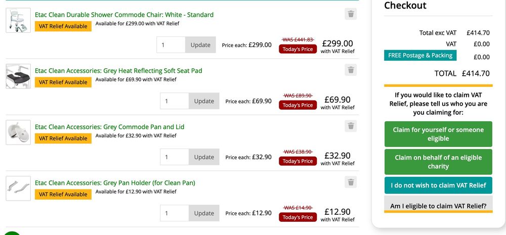 Комбиниран стол за баня и тоалет Етак