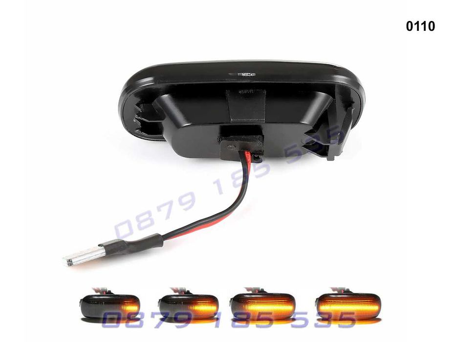 Динамични бягащи мигачи Audi A2 A3 A4 A6 A8 TT странични светлини ауди