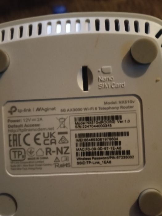 tp link nx510v wifi router