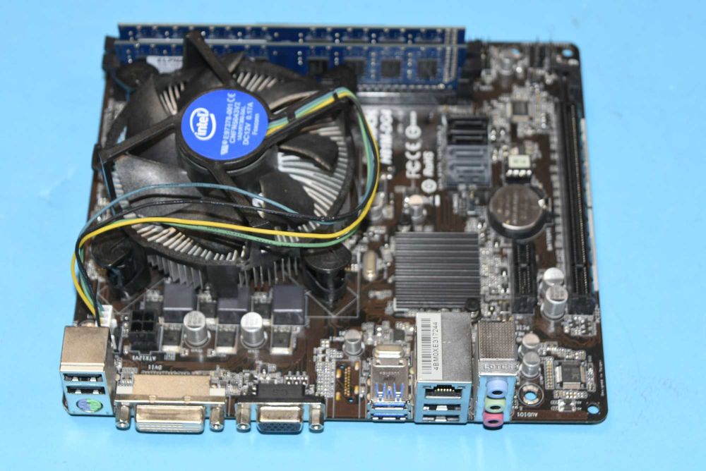 Дънна платка 1150 Asrock H81M-DG4 + Celeron + RAM + Cooler