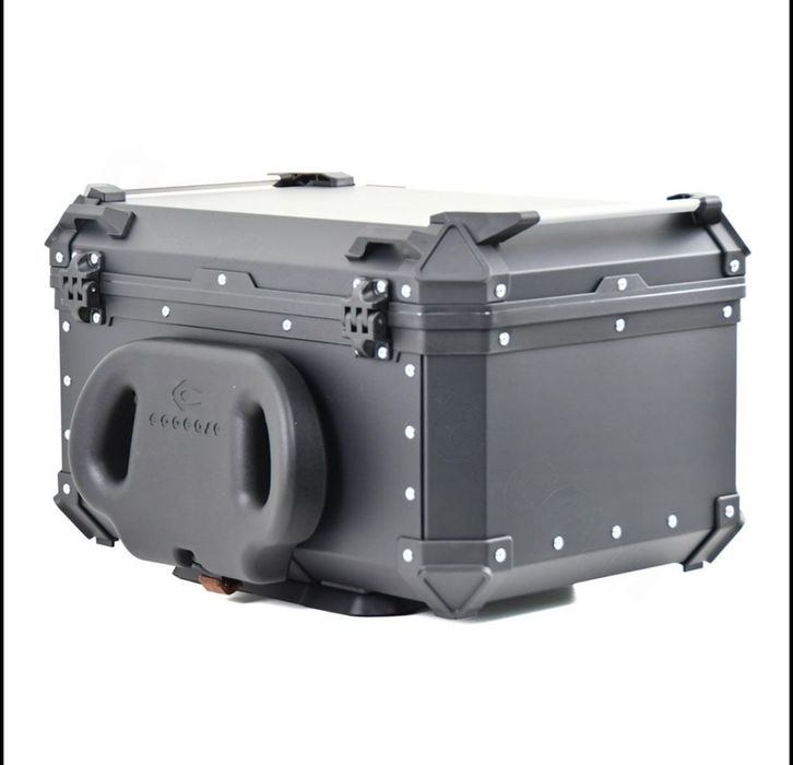 Top case moto Coocase 65L aluminiu cutie portbagaj cu spătar ajustabil