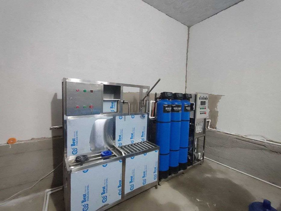 Rozliv, suv quyish 20litrli mini liniya, полуавтомат розлив