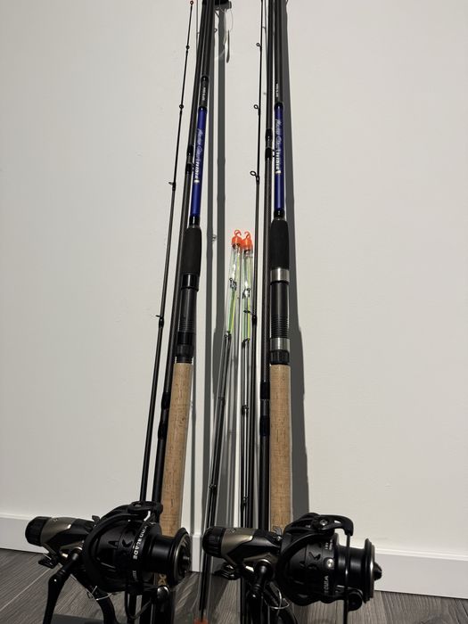 Set Feeder 2 lansete Wind TFD-05 3.6 m + 2 Mulinete WindBlade TJ 4000