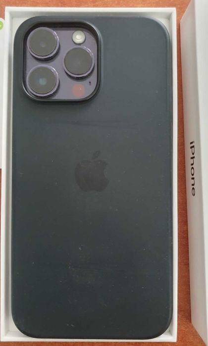 перфектен iPhone 14 Pro Max Black 256GB 89% оригинални: слушалки калъф