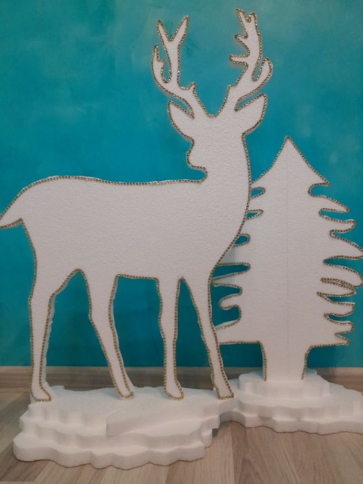 Шейни, елени, елхички  от стиропор