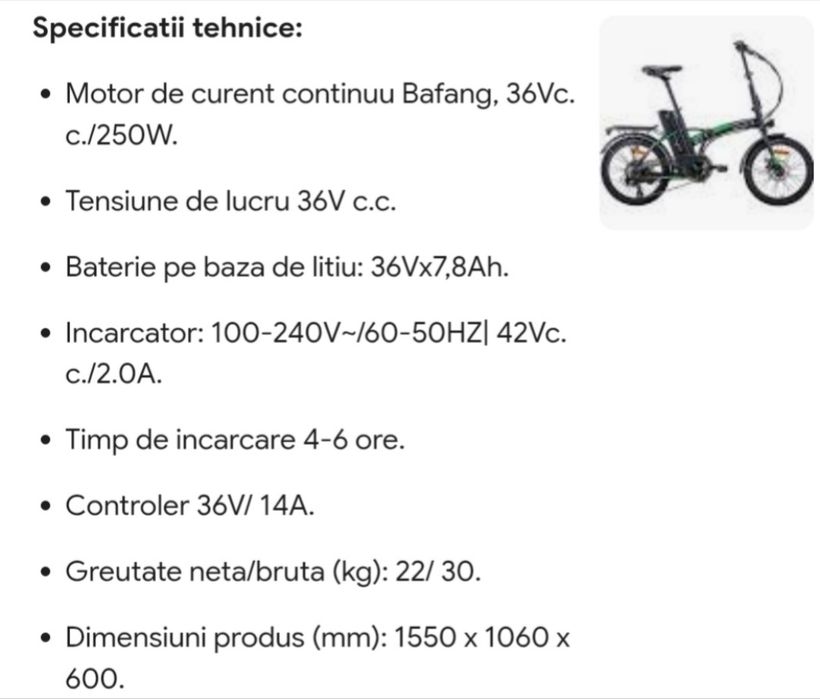 Bicicleta electrica myria