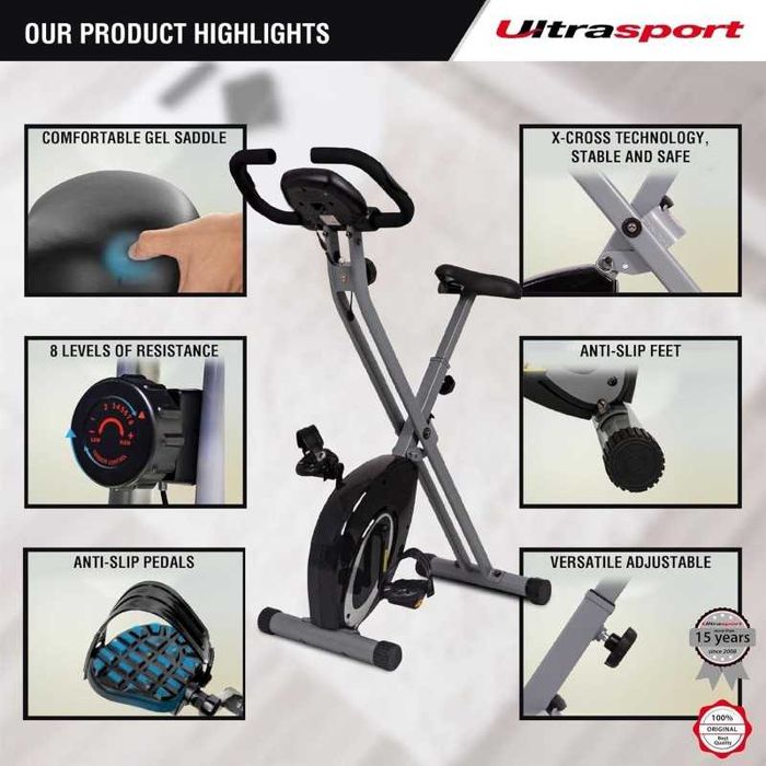 Велоергометър Ultrasport F-Bike 100 кг