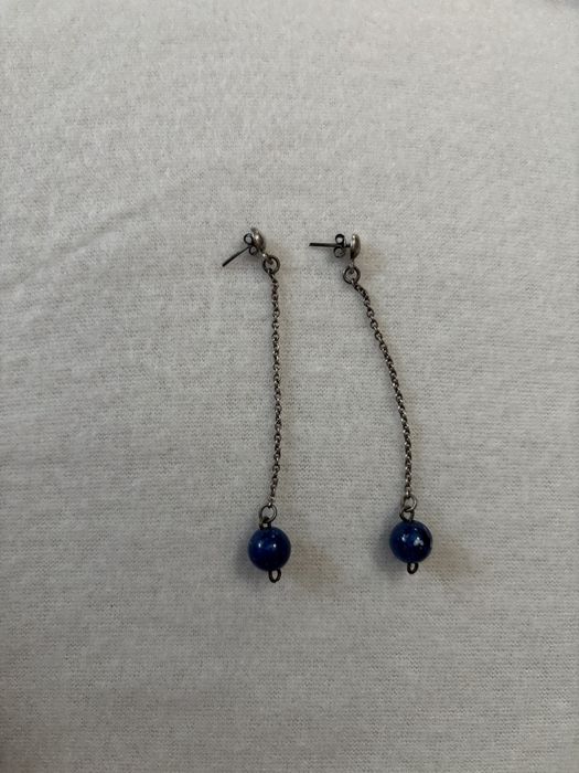 Lapis lazuli cercei argint 925
