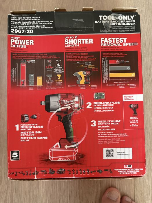 Оригинальный Milwaukee M18 ударный гайковерт
