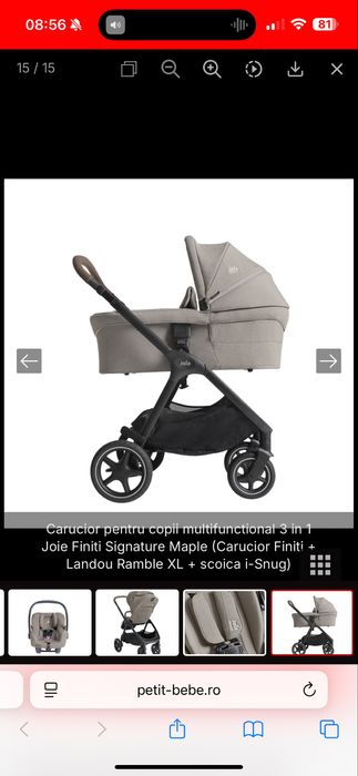 Vand carucior de copii multifunctional 3 in 1