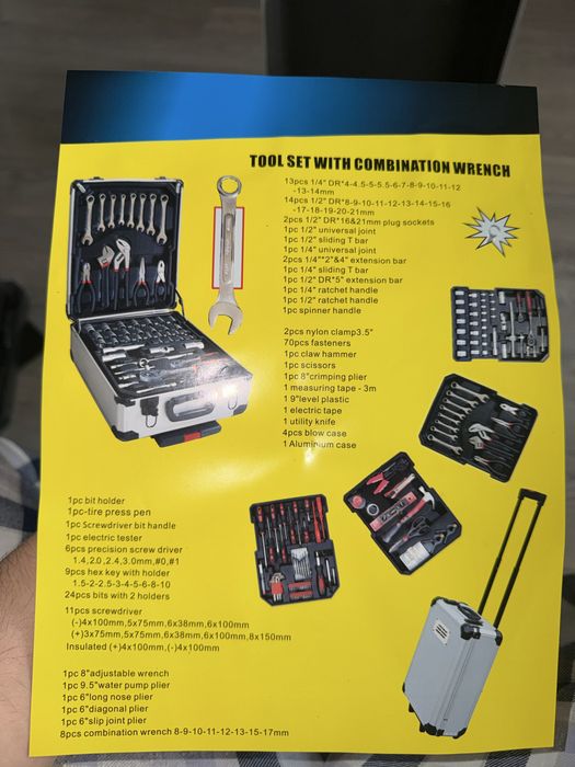 Trusa de scule keltin - 187 piese \ valiza aluminiu cu roti