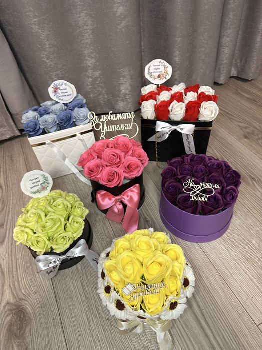 Ръчноизработени подаръчета от сапунени рози