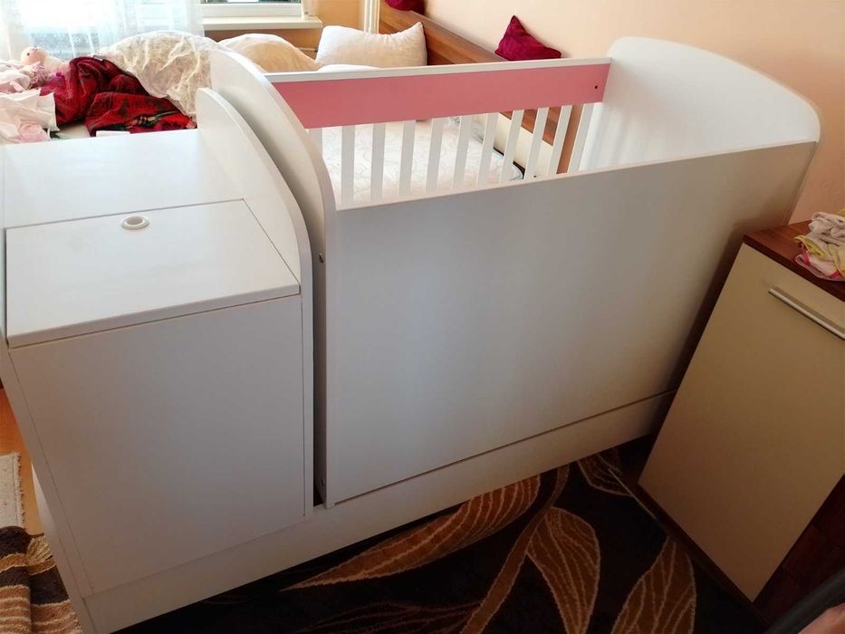 Детско легло-люлка Lorelli Crysta 3 в 1 с матрак