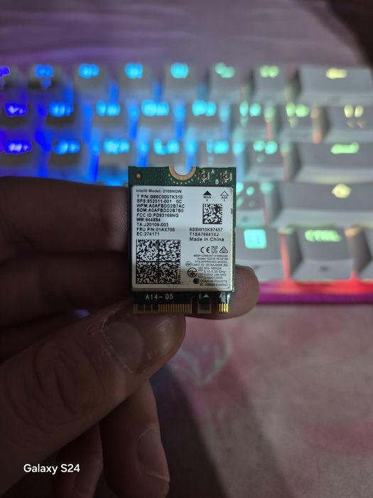 intel 3168NGW снятая с донора