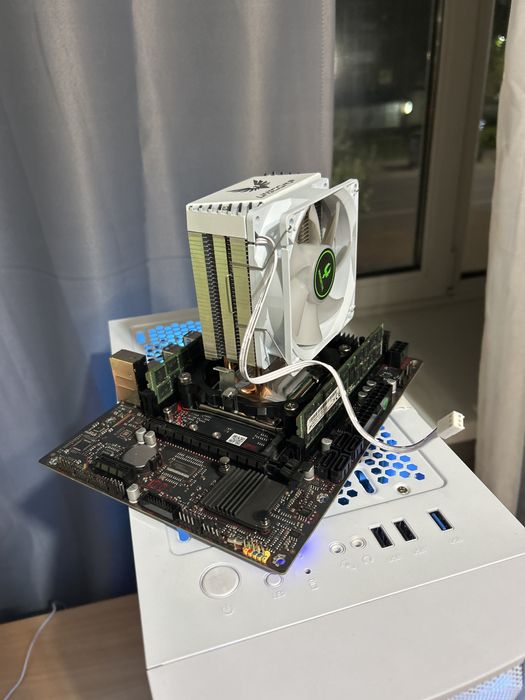 Материнка, процессор, куллер и оператива 32gb