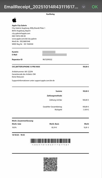 iPhone 13 Pro Max (Baterie 100%) Alpine Green 128 Gb