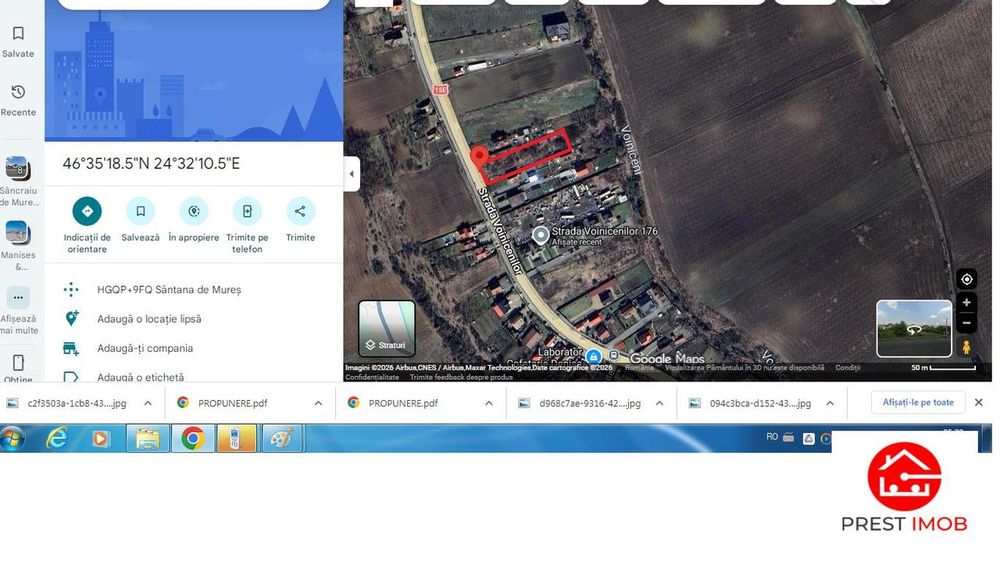 Teren intravilan de vanzare, 1150 mp ,str. Voinicenilor, Targu Mures