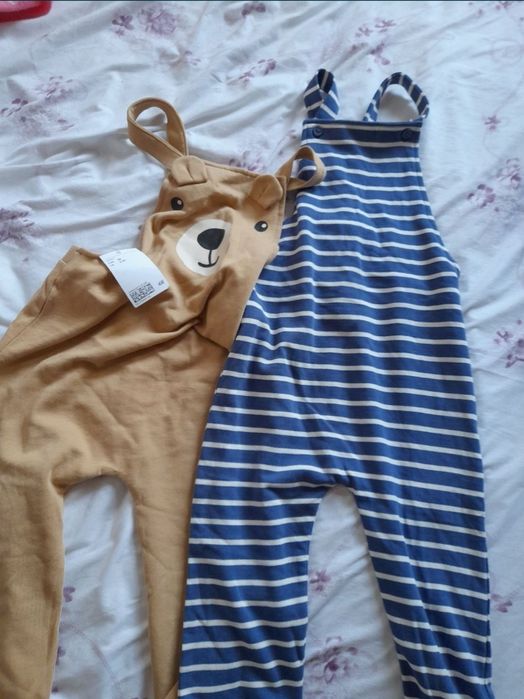 set haine 2 salopete h&m 98 2 3 ani băiat băiețel noi eticheta